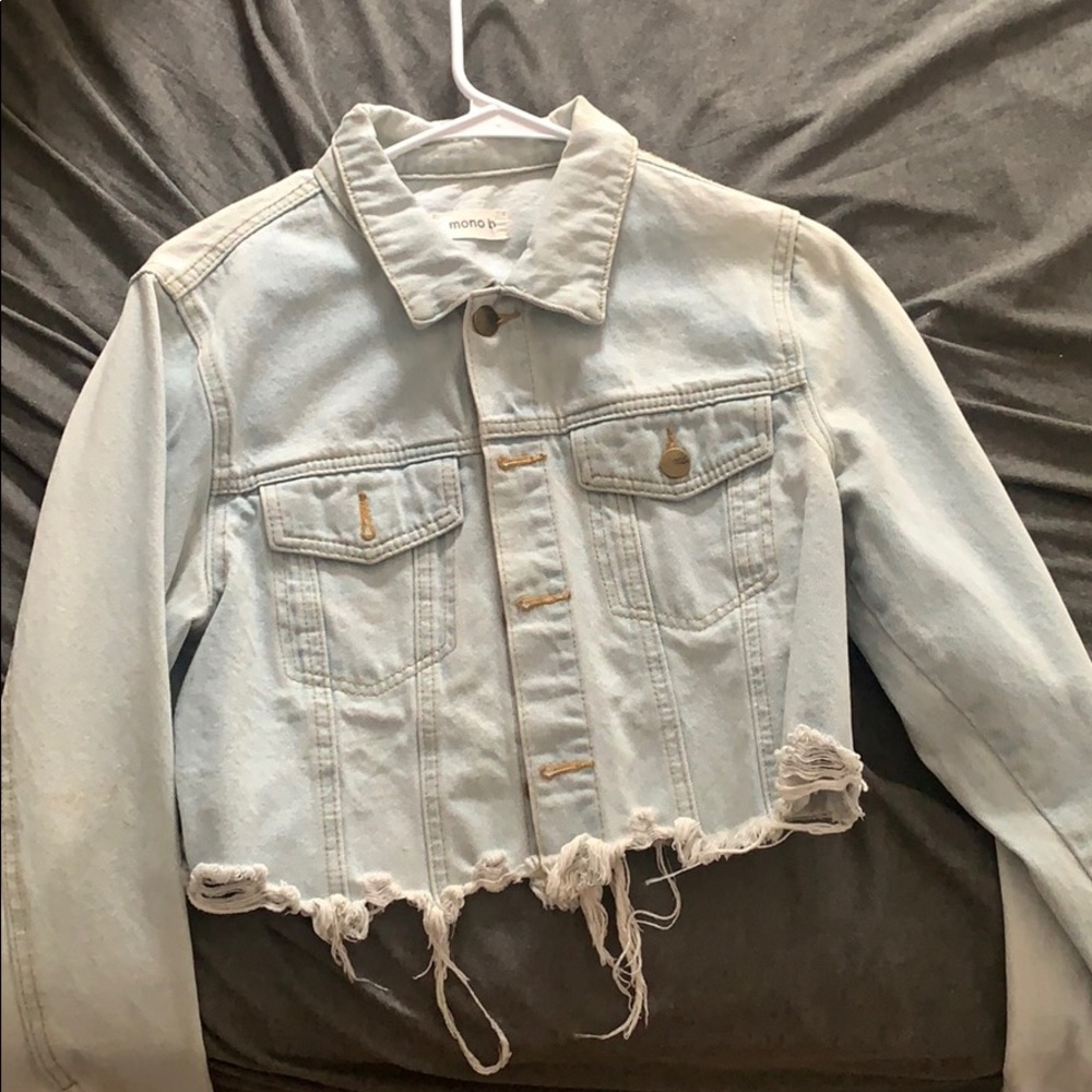 Crop top denim jacket!